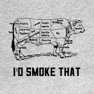 Barbecue Smoking Foodie Beef Lovers T-Shirt